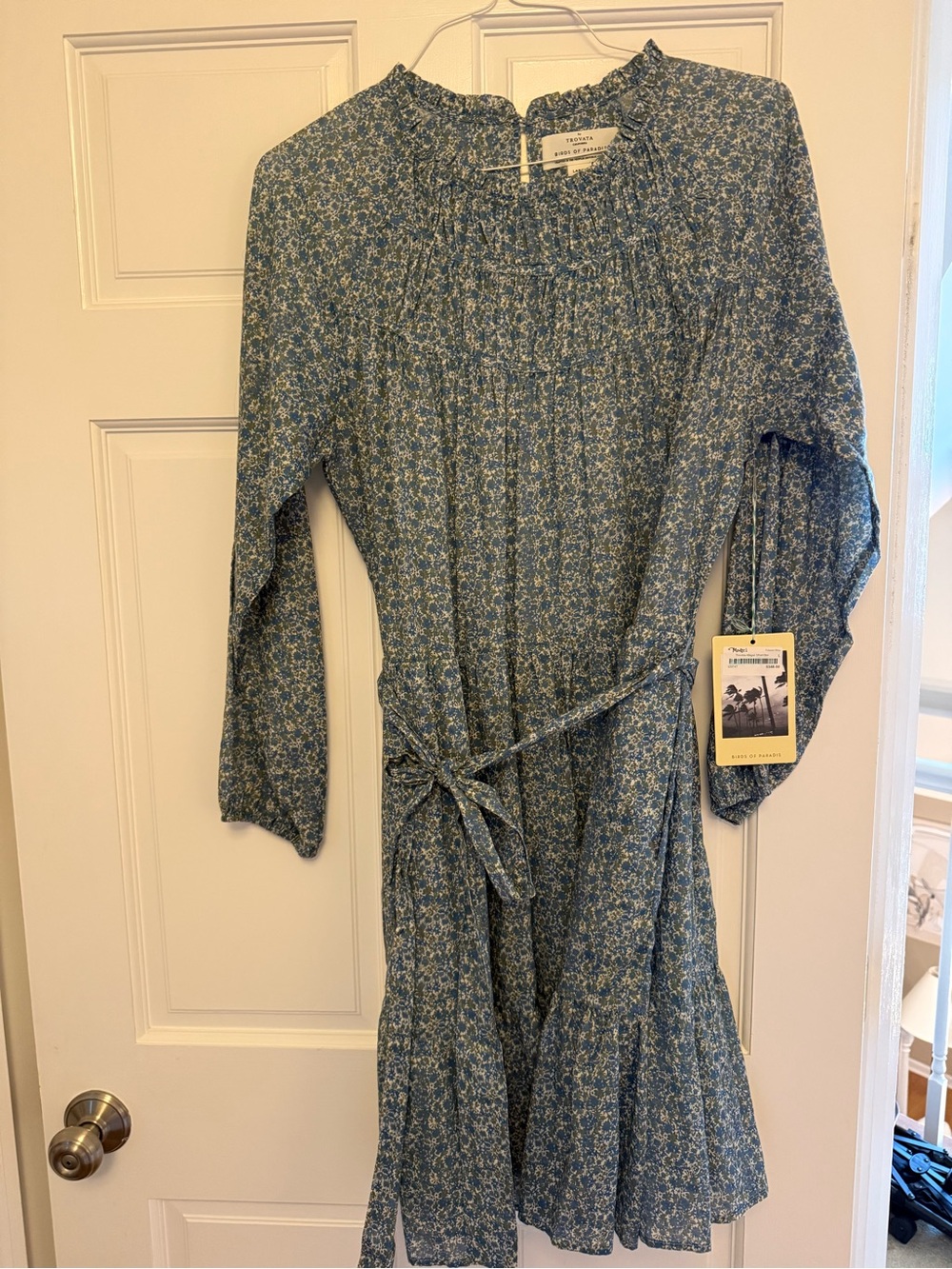 NWT Trovata Abigail Blue Floral Dress